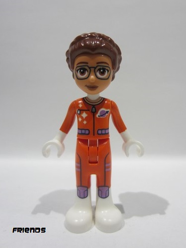 lego 2024 mini figurine frnd692 Olivia Adult - Astronaut, Reddish Orange Space Suit 