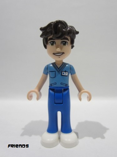 lego 2024 mini figurine frnd720 Brendan Medium Blue Top, Blue Trousers, White Shoes 