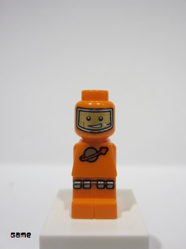 lego 2009 mini figurine 85863pb013 Lunar Command Microfigure, Orange 