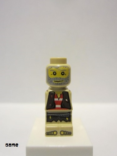 lego 2010 mini figurine 85863pb022 Pirate Microfigure, Pirate Plank, Tan 