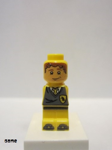 lego 2010 mini figurine 85863pb042 Hufflepuff House Player Microfigure Hogwarts 