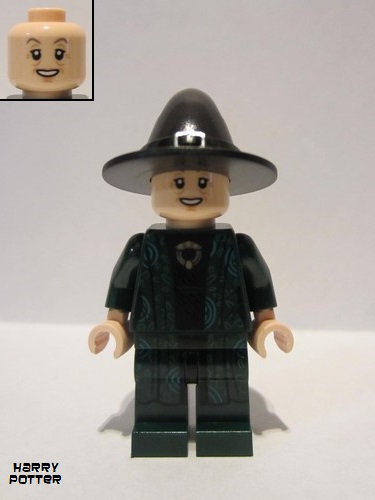 lego 2019 mini figurine hp152a Professor Minerva McGonagall Single Sided Head 