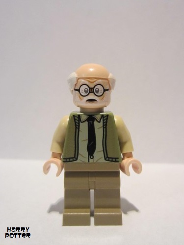 lego 2019 mini figurine hp193 Ernie Prang Olive Green Vest Knit, Half Bald 