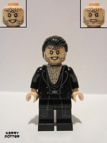 lego 2020 mini figurine hp209 Fenrir Greyback Black Hair 