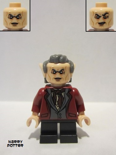 lego 2021 mini figurine hp318 Griphook Dark Red Suit 