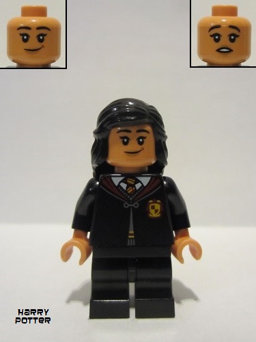 lego 2022 mini figurine hp334 Parvati Patil Gryffindor Robe Clasped, Black Medium Legs 