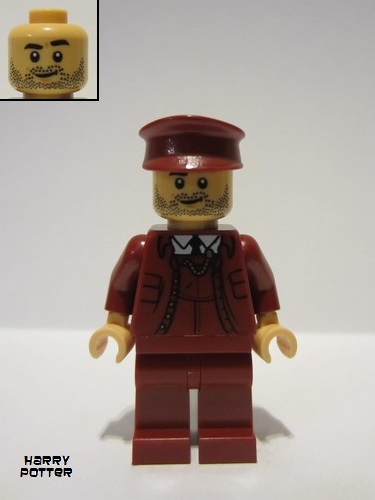 lego 2022 mini figurine hp377 Train Conductor  