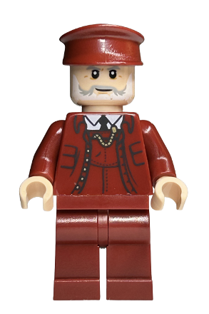 lego 2023 mini figurine hp440 Train Conductor Light Nougat Head 