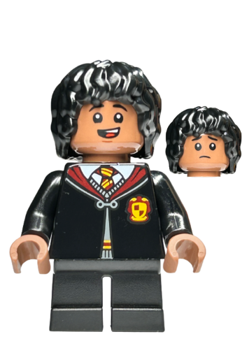 lego 2023 mini figurine hp441 Lee Jordan Gryffindor Robe Clasped, Black Short Legs 