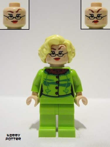 lego 2023 mini figurine hp442 Rita Skeeter Lime Jacket 