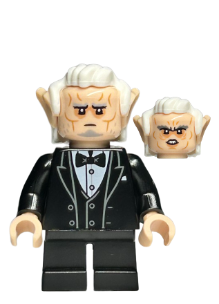 lego 2023 mini figurine hp451 Ricbert Black Tuxedo, White Hair 