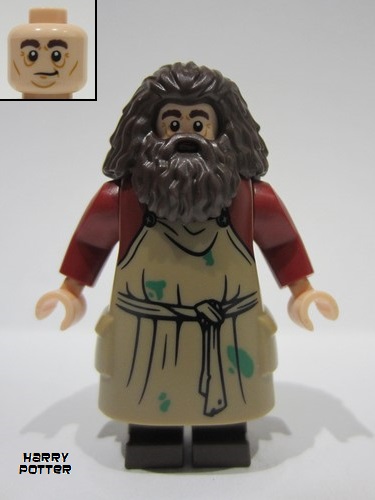 lego 2024 mini figurine hp474 Rubeus Hagrid Dark Tan Apron 