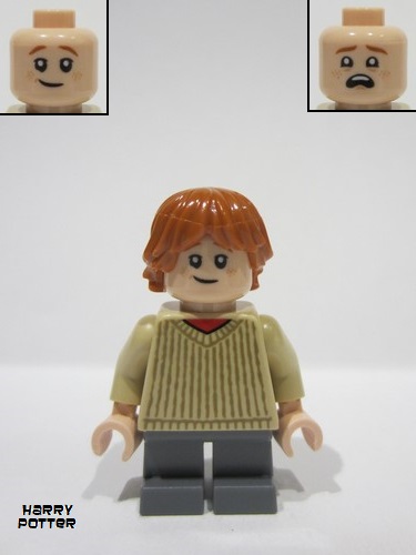 lego 2024 mini figurine hp482 Ron Weasley Tan Sweater 