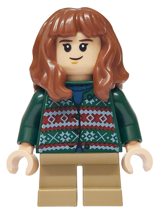 lego 2025 mini figurine hp553 Hermione Granger Dark Green Sweater, Dark Tan Short Legs 