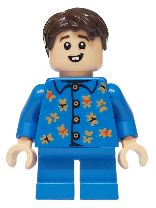 lego 2025 mini figurine hp555 Neville Longbottom Blue Teddy Bear Pajamas 