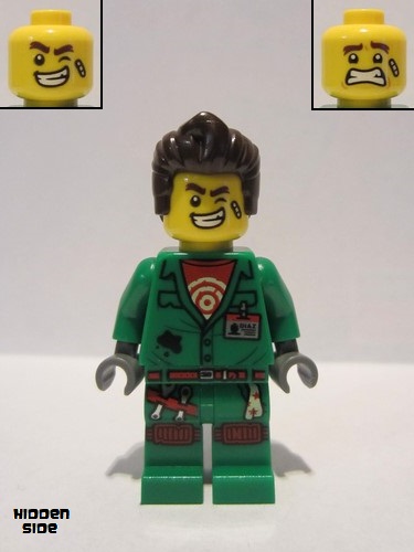 lego 2019 mini figurine hs005 Douglas Elton / El Fuego Coveralls with Hair 