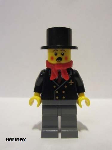 lego 2009 mini figurine hol002 Caroler Male 