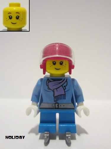 lego 2016 mini figurine hol081 Ice Hockey Player Girl