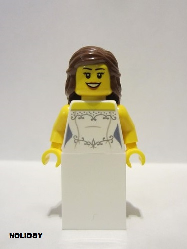 lego 2018 mini figurine hol113 Bride Wedding Dress 