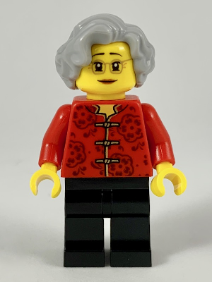 lego 2019 mini figurine hol141 Grandmother Chinese New Year's Eve Dinner 