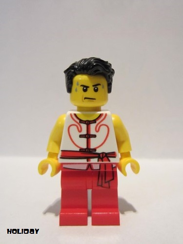 lego 2019 mini figurine hol147 Team Red/White Member 1