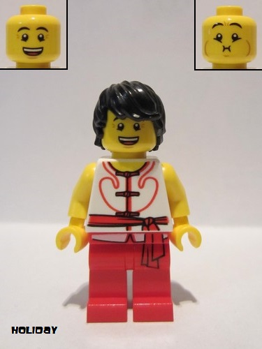 lego 2019 mini figurine hol148 Team Red/White Member 2