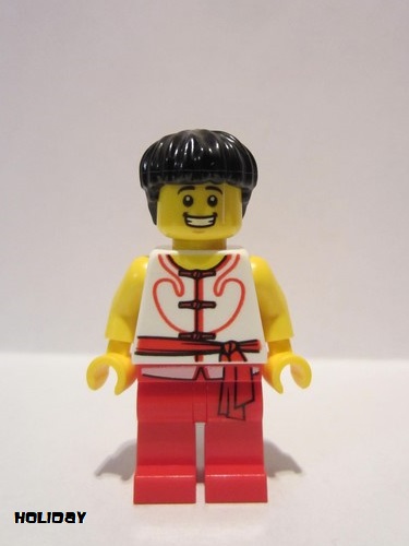 lego 2019 mini figurine hol149 Team Red/White Member 3