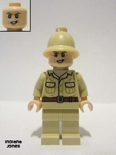 lego 2023 mini figurine iaj053 Rene Belloq Tan Jacket 