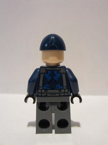 Lego New Sand Blue Minifigure Vest Body Armor with ACU Pattern Piece 