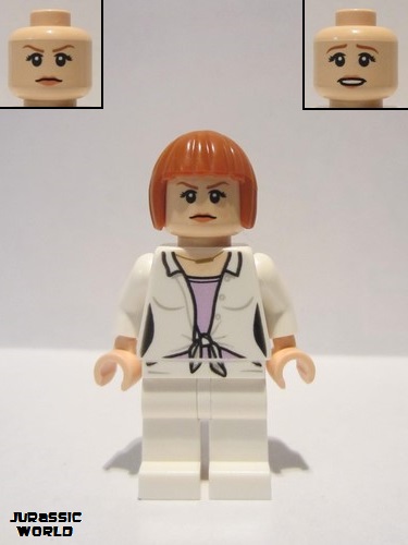 lego 2015 mini figurine jw012 Claire Dearing Tied Shirt, Lavender Undershirt 