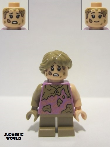 lego 2022 mini figurine jw098 Lex Murphy Mud Stains 