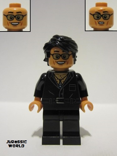 lego 2023 mini figurine jw108 Dr. Ian Malcolm Closed Shirt with Pocket 