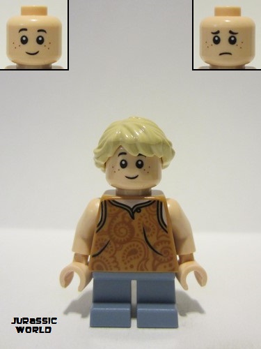 lego 2023 mini figurine jw114 Lex Murphy Medium Nougat Tank Top 