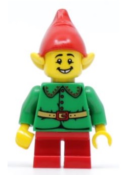 lego 2018 mini figurine bam0001 Holiday Elf  