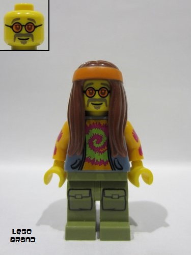lego 2019 mini figurine bam0008 Hippie  