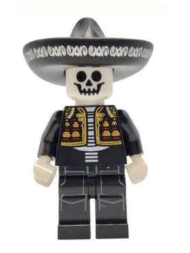 lego 2021 mini figurine bam0048 Mariachi Skeleton