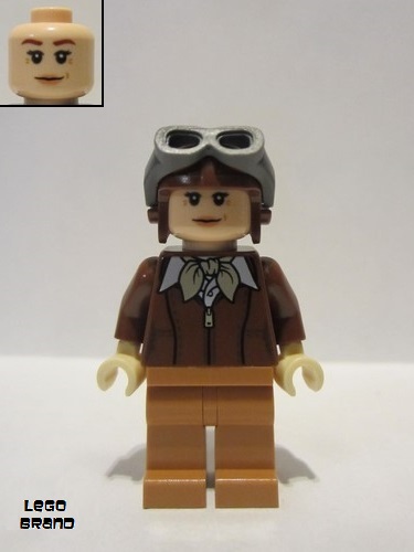 lego 2021 mini figurine gen152 Amelia Earhart