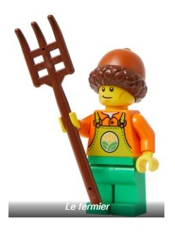lego 2023 mini figurine bam0103 Farmer  