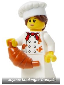 lego 2023 mini figurine bam0106 Baker  