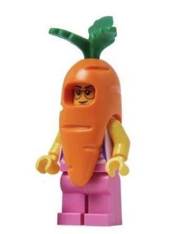 lego 2024 mini figurine bam0123 Carrot Suit Girl