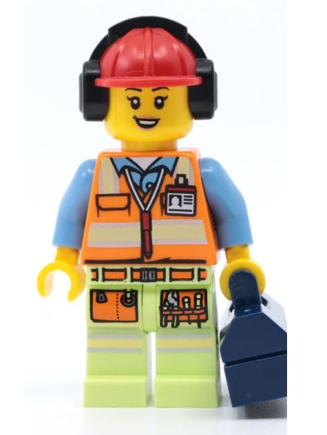 lego 2024 mini figurine bam0128 Construction Worker