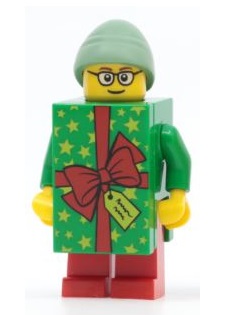 lego 2024 mini figurine bam0147 Christmas Present Suit Guy