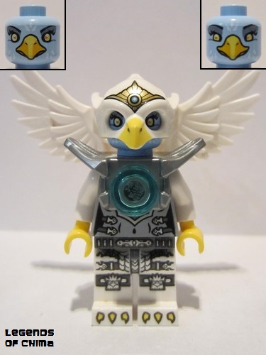 lego 2014 mini figurine loc058 Eris Silver Outfit, Flat Silver Armor 