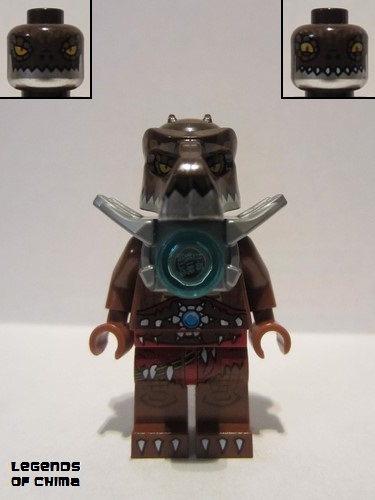 lego 2014 mini figurine loc109 Crug Flat Silver Armor 