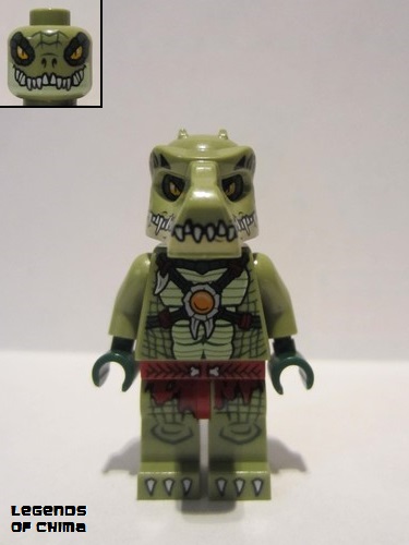 lego 2015 mini figurine loc122 Crocodile Warrior 1