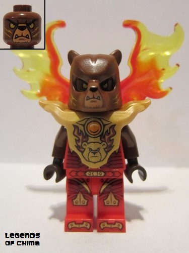 lego 2015 mini figurine loc149 Bladvic Armor Breastplate, Flame Wings 