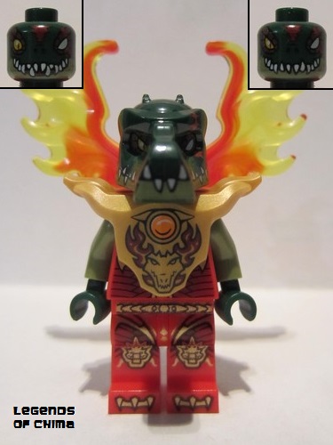 lego 2015 mini figurine loc150 Cragger Armor Breastplate, Flame Wings 