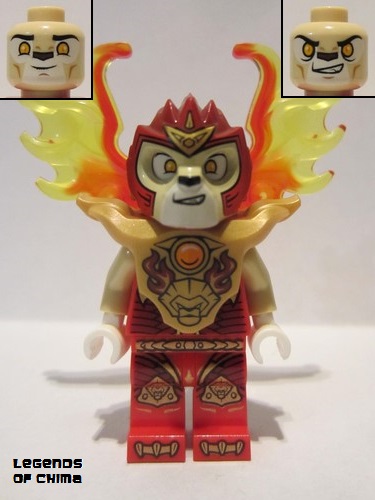 lego 2015 mini figurine loc155 Laval Armor Breastplate, Flame Wings 