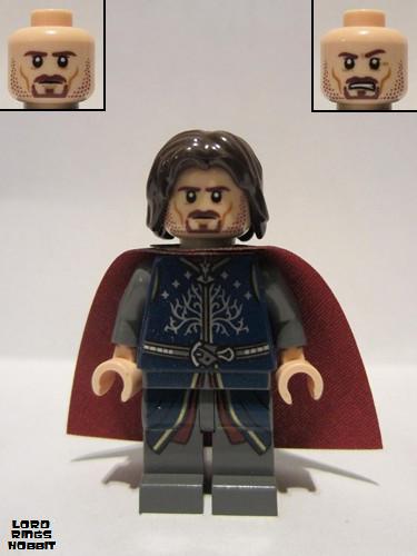 lego 2013 mini figurine lor066 Aragorn Red Cape 