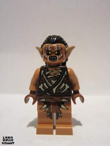 lego 2013 mini figurine lor076 Gundabad Orc Hair 